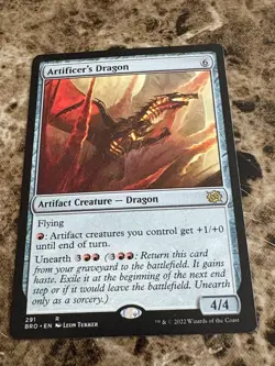 ARTIFICER'S DRAGON Magic MTG The Brothers' War - Image 1
