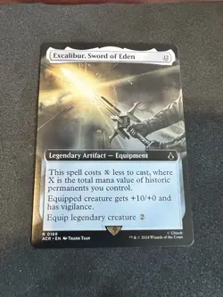 Excalibur, Sword of Eden Extended Art Near Mint Assassin's Creed MTG Regular - Image 1