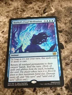 HURKYL'S FINAL MEDITATION Magic MTG The Brothers' War Foil - Image 1