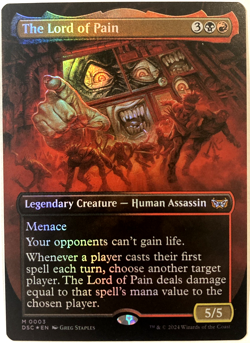 MTG The Lord of Pain (Extended Art Foil) Commander Duskmourn 3 NM - Image 1