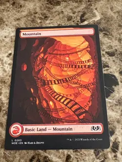 MOUNTAIN Magic MTG Wilds of Eldraine Full Art - Image 1