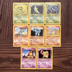 Pokemon Base Set Lot Of 8 Cards (1999) NM - Image 1