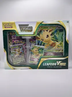 Pokemon TCG: Leafeon Vstar Special Collection Box (Evolving Skies/Fusion Strike) - Image 1