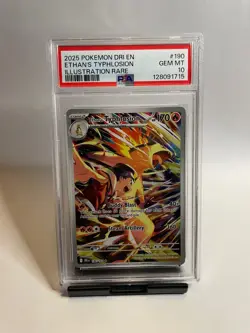Pokemon Ethan's Typhlosion 190/182 Destined Rivals Illustration Rare PSA 10 Gem - Image 1