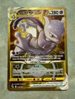 Mewtwo VSTAR 086/078 (2022) - Pokemon GO - Gold Secret Rare - NM - Image 1