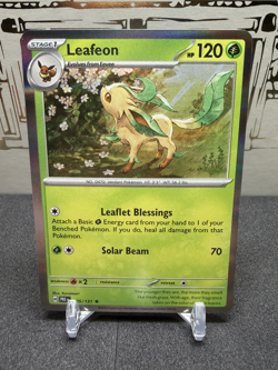 2025 | Pokemon Prismatic Evolutions | Leafeon Holo | 005/131 - Image 1
