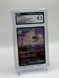 CGC 9.5 Charizard EX 199/165 Pokemon Scarlet & Violet 151 2023 English - Image 2