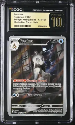2024 Pokemon S&V Twilight Masquerade Froslass IR 174/167 CGC 10 Pristine - Image 1