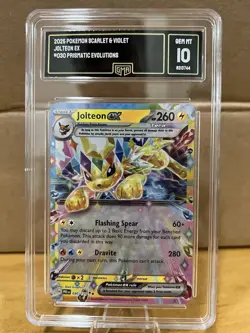 2025 Pokemon Prismatic Evolutions English Jolteon EX #30 PSA 10 GEM MINT - Image 1