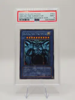 2003 YuGiOh GBI-002 Obelisk the Tormentor Secret Rare Holo PSA 9 - Image 1