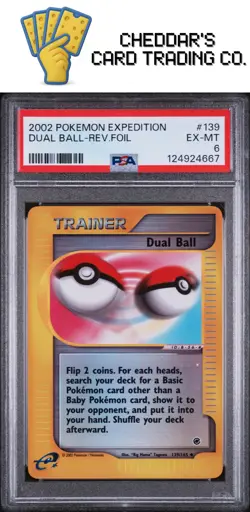 2002 Pokemon Expedition Dual Ball-Rev.Foil #139 PSA 6 (New Cert!) - Image 1