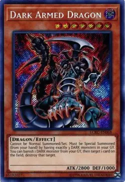 Yugioh! LP Dark Armed Dragon - LCKC-EN068 - Secret Rare - Unlimited Edition Ligh - Image 1