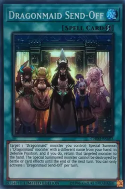 1x Dragonmaid Send-Off - Limited NM Eng YuGiOh - Chaos Impact - Image 1