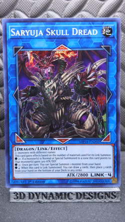 | Yugioh Saryuja Skull Dread MP18-EN202 1st Edition Secret Rare NM- 🔥 | - Image 1