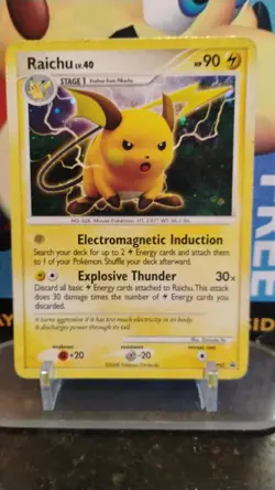 RAICHU Lv. 40 Diamond & Pearl Promo POKEMON Holo 2008 Trading Card DP21 - Image 1