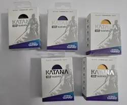 New/Sealed Katana Standard Size Card Sleeves 100 Count 5 Packs - Image 1