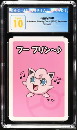 CGC 10 Pristine Jigglypuff Pokemon Playing Cards Japanese Old Maid - Image 1