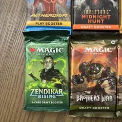 MTG Booster Pack Lot Of 7 (94 Cards Total) Ravinca Innistrad Zendikar SEALED NEW - Image 5