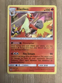 Blaziken - 6/70 - Holo Rare Dragon Majesty Set TCG - Pokemon Card - NM - Image 1