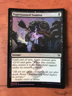 Supernatural Stamina Foil MTG Magic the Gathering Card NM Near Mint Masters A25 - Image 1