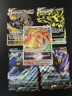 Pokemon TCG: SWSH 5 Card Lot Ft Eeveelutions/charizard/Full Art - Image 1