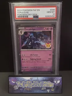 Pokemon Card Ceruledge 040/091 Pokemon Day 2024 STAMPED Promo PSA 10 GEM MINT - Image 1