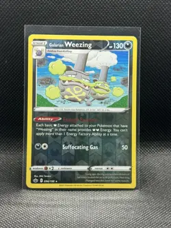 Galarian Weezing 096/198 Reverse Holo Chilling Reign Pokemon Card - Image 1
