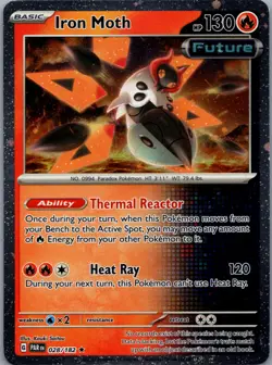 Iron Moth - (Cosmos Holo) Rare SV: Scarlet & Violet Promo Cards 028/182 NM - Image 1
