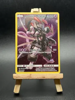 Pokemon Card - SM228 Armored Mewtwo Sun & Moon Black Star Promo Cosmos Holo - Image 1