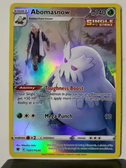 HOLO Abomasnow TG01/TG30 - NM / M Astral Radiance Trainer Gallery Pokemon Card - Image 1