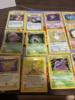 Pokemon Card Lot Base, Fossil, Jungle, Rocket, Base 2, Vintage HP-poor 60 Holos - Image 1