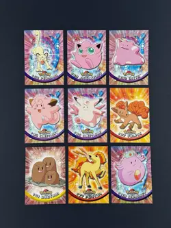 1999/2000 Topps Pokemon TV Lot 9-Cards Non-Foil Clefairy Jigglypuff Persian + LP - Image 1