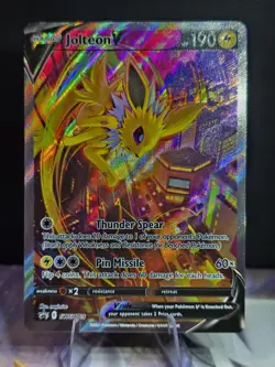 Jolteon v SWSH183 Sword & Shield Promo Holo Card - Image 1
