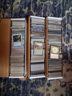 3 Large Boxes Of Magic The Gathering Cards From The 4th Edition Many Commons - Image 1