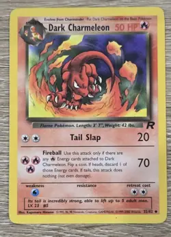 Dark Charmeleon # 32/82 Team Rocket Pokemon TCG Card - Image 1