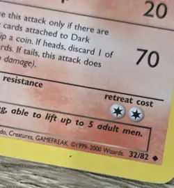 Dark Charmeleon # 32/82 Team Rocket Pokemon TCG Card - Image 3