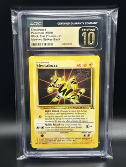 ELECTABUZZ Pokemon Card - WOTC Black Star Promo - #2 - CGC 10 PRISTINE - Image 1