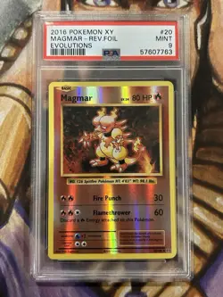 Magmar Reverse Holo #20/108 Pokemon Evolutions 2016 English - PSA 9 Mint 🔥 - Image 1
