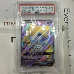 JIRACHI GX 79A/236 PSA 10 FULL ART 2019 POKEMON SUN MOON - Image 1