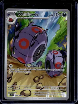 2025 Pokemon SV Black Bolt Whirlipede Illustration Rare #133/086 - Image 1