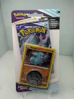 Pokemon TCG Chilling Reign Checklane Phanpy Blister Pack sealed - Image 1
