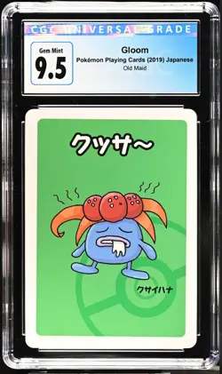 CGC 9.5 (10) Gem Mint Gloom Pokemon Playing Cards Japanese Old Maid - Image 1