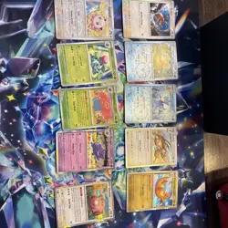 Pokemon Lot Of 10 -151 Reverse Holos And Holos Dragonite Gengar Psyduck Golduck - Image 1