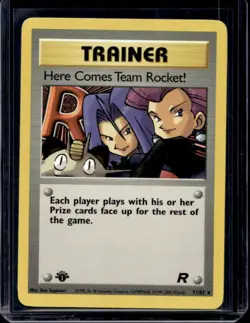2000 Pokemon Team Rocket First Edition Here Comes Rocket! #71/82 - Image 1