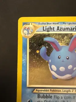 Pokemon Neo Destiny Holo Rare Vintage TCG Foil Light Azumarill 13/105 WotC - Image 2