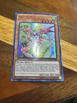 Majesty Maiden, the True Dracocaster MP18-EN004 1st Edition Ultra Rare LP+ BONUS - Image 1