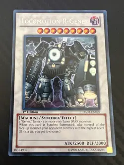 Yugioh Locomotion R-Genex HA03-EN029 Secret Rare 1st Edition VLP - Image 1