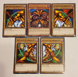Yu-Gi-Oh Exodia The Forbidden One Set Foil Head YGLD-ENA17 Legs and Arms Common - Image 1