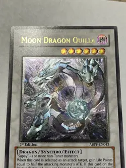 Moon Dragon Quilla ABPF-EN043 Ultimate Rare 1st Edition English Very Light Play - Image 2