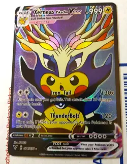 Xerneas Pikachu Cosplay Pokemon Custom Fan Made Art Card - Image 1